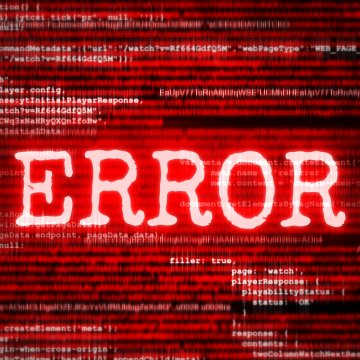 error message in red red binary code background system optimizers reimage